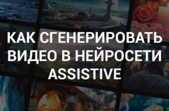 Генерация видео по описанию в нейросети Assistive